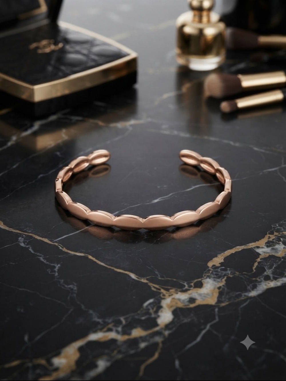 KENDRA SCOTT ROSE GOLD BROOKE CUFF BRACELET SMALL 6” - Picture 5 of 5